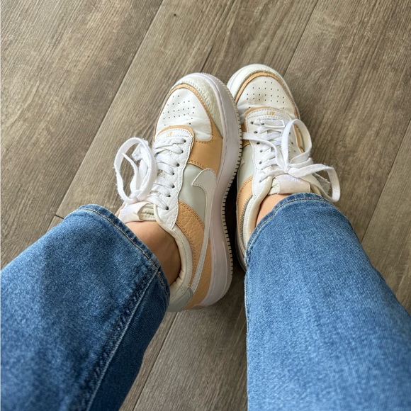 Nike Shoes - SALE🔥NIKE Air Force 1 shadow tonal cream and orange sneakers ✨